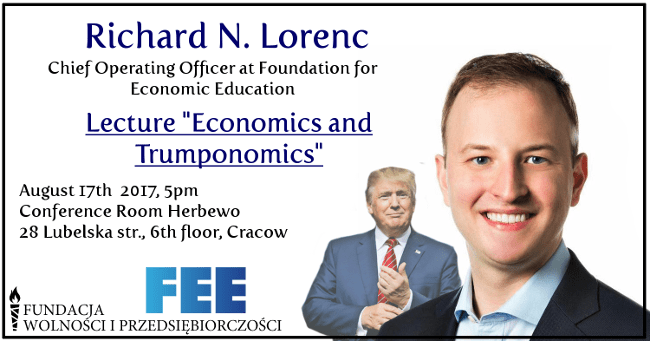 “Economics and Trumponomics” – Lecture of Richard N. Lorenc in Cracow